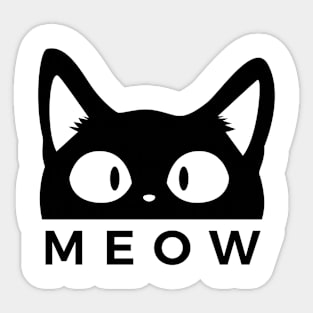 Black cat Sticker